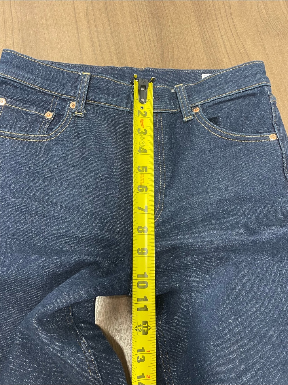 GAP High Rise Stride Wide-Leg Dark Blue Denim Jeans size 8 - Picture 4 of 10